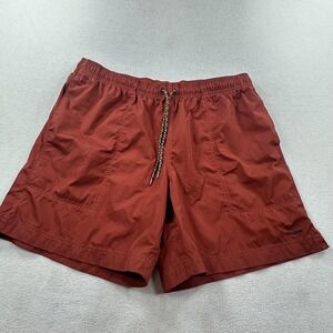 Filson Swim Trunks Shorts Mens 36 Red Clay Sauk River Drawstring Pockets